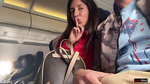 Jerking off publicly on a crowded plane?