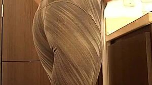 Hidden Camera In University Classmate's Bathroom Captures Intimate Upskirt Moments