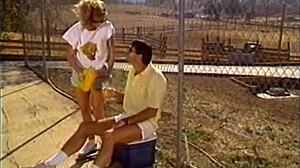 playmate of the month fingers her shaved pussy with big cock masturbation.