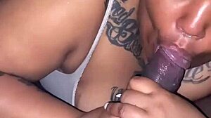 Guccicapone Ft Light Skin BBW Slut with Big Black Cock Blowjob