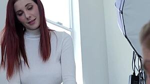 Mature milf licks pussy in the lesbian ghost story.