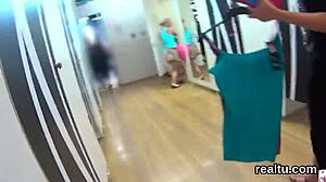 Striking Czech Kitten Tempted in Mall Undresses and Gets Fucked POV