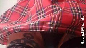 Rachell Miranda Guides Jerk Off Instructions, Cumming Milk In Her Little Ass