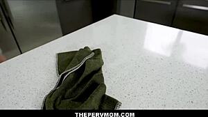 blonde stepmom orgasms on stepson's huge cock