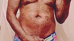 Fat Cock Black Dude Blows His Load Before Meeting Sugar Mama