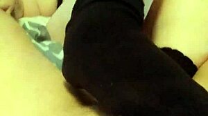 i'm stroking my cock with foot fetish socks, it's so fat and chubby