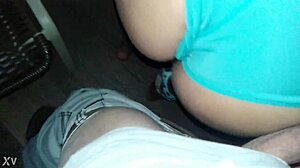 Ganhou mais uma calça e body novos - trying on lycra.