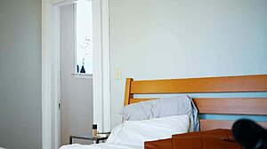 i watch her on webcam as she prepares for an intense session