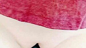 Mature cougar's big pussy lips slide and grind, wet and hairless.