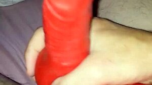 Wearing a latex suit with sheath for the costume event with husband