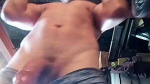 Working Out And Stroking Cock Until I Cum Multiple Times