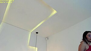 Valerynova titty fucks dildo in chaturbate masturbation session