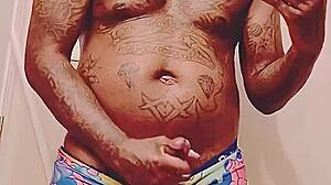 Fat Cock Black Dude Blows His Load Before Meeting Sugar Mama