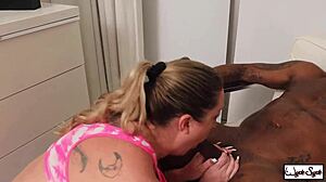 Hot ass Hollywood gets dicked hard by Rome Major in interracial sex.