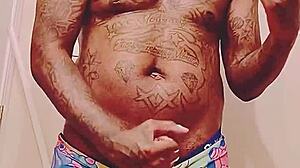 Fat Cock Black Dude Blows His Load Before Meeting Sugar Mama