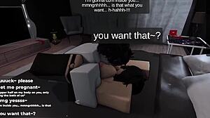 Claiming Her Big Ass in Roblox Game