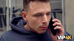 this blonde neighbor with fake tits and stockings wants shaved pussy action next door.