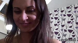 Glamorous Czech Cutie Teased in Supermarket, Banged in POV