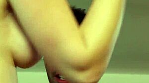 erotic babe rides cock in kitchen after bj