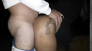 Ebony anal deepthroat cum on ass