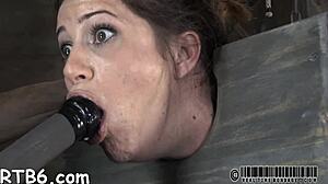 Wow, intense ball licking and sucking in sadomasochism!