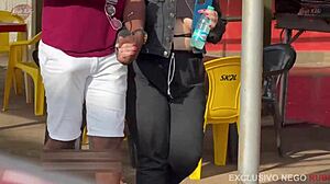 puta puts on mask so husband doesn't recognize her suffering on big cock