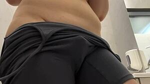 fingering pussy in public close up