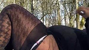 Sexy BBW Remi Missionary BBC in Park Almost Caught