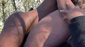 Sexy BBW Remi Missionary BBC in Park Almost Caught