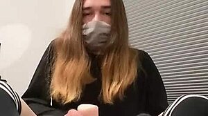 Transgirl fucks fleshlight in full video!