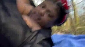 Sexy BBW Remi Missionary BBC in Park Almost Caught