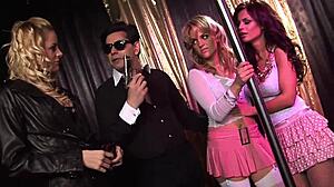 angelika black and britney and chloe conrad get down for group anal sex