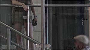 Beautiful Vanessa Wolff Nude Posing In Public Outdoor Setting