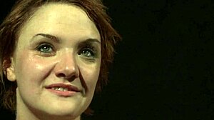 Euro submissive feels punished and bound in domination