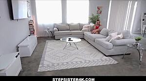 Skinny Blonde Stepsister Squirts on Monster Cock POV