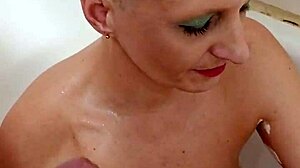 German Prostitute Whore Milf Sandra Blowjob Facefuck