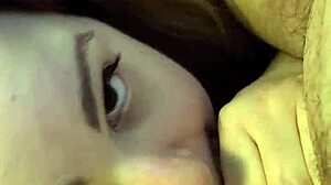 Girl Loves Daddy's Dick with Blowjob and Gagging!