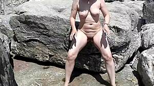 piss and spunk on the beach casually