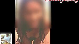 hot videocall while she is taking a shower they start to masturbate part 1.