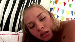 blonde girl milla enjoys big cock in ass