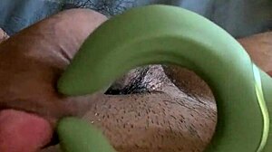 I masturbate and cum hard using my favorite sex toy