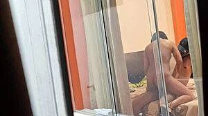 Beautiful Mexican Nurse Miranda Rides Lover Without Closing Window