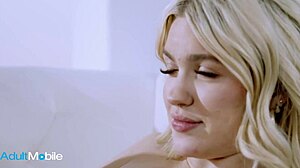 busty milf intensely dives into babes shaved pussy making her moan loudly