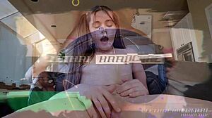 Petite blonde babe performs deepthroat blowjob and rides hard cock