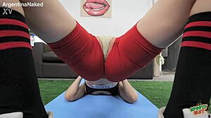 omg what a puffy pussy on skinny babe and what a butt plus perfect hooters amazing