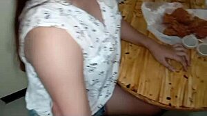 Beautiful asian neighbor wants some fun with blowjob and cum