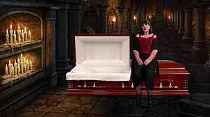 Granny Vampyra pegs cock