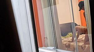 Beautiful Mexican Nurse Miranda Rides Lover Without Closing Window