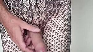 misr4 rocks that sexy fishnet bodysuit close up