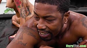 i'm isiah maxwell, linda lan busty asian masseuse fucks her horny client and gives him a nice nuru massage